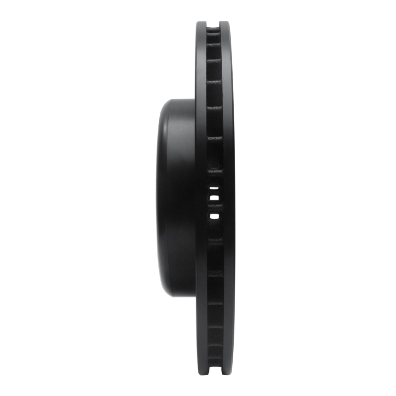 BMW ActiveHybrid 5 Brake Rotor (1) - Front Right - R1 Concepts - Drilled & Slotted - Black - `11-`19